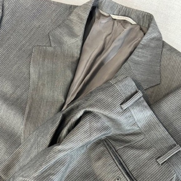 Canali 1934 Wool Pinstripe Suit Jacket Blazer & Trousers Set Italy Men's EU 40 L